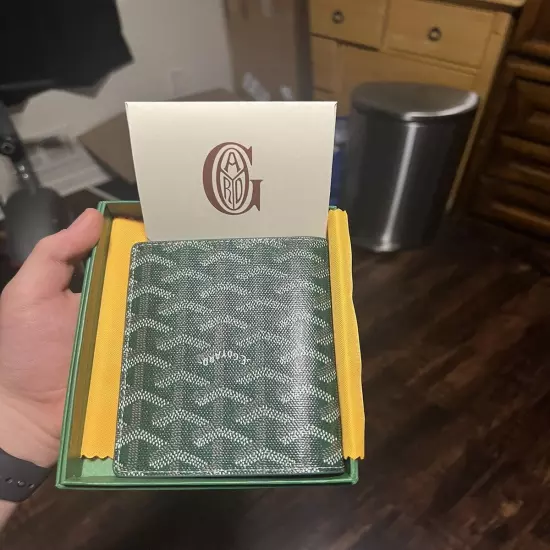 Goyard Passport Holder Green