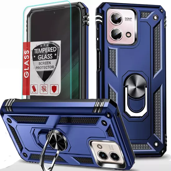 For Motorola Moto G 5G 2024 2023 2022 Case Phone Cover Shockproof+Tempered Glass