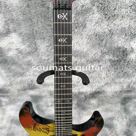 Kirk Hammett Karloff Mummy Electric Guitar 2H Pickups FR Bridge Black Hardware