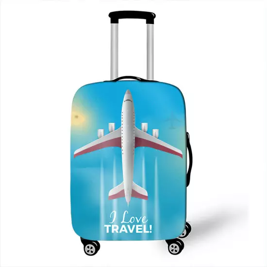 Elastic Printed Airplane Luggage Suitcase Cover Protector Anti Scratch Bags