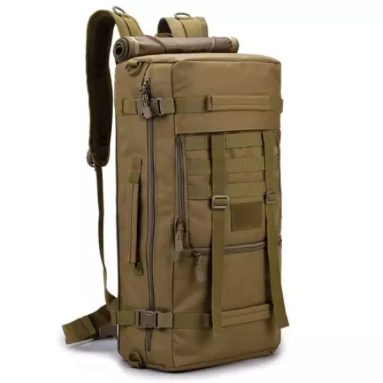 50L Camo Large Backpack Tactical Military Rucksack Gear Assault Pack Camping Bag