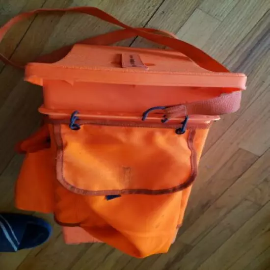  WOODSTREAM ORANGE SEAT 9080 FISHING STORAGE GEAR AMMO 