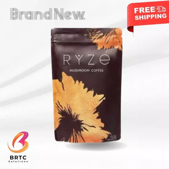 Pack of 2 - Organic RYZE Mushroom Coffee ☕ 30 Servings Per Pack -Free Shipping