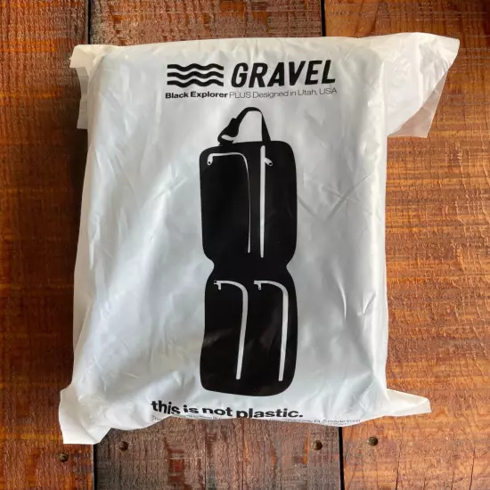 Gravel EXPLORER PLUS Travel TOILETRY BAG Black 10” X 7” 20” When Opened NWT NEW