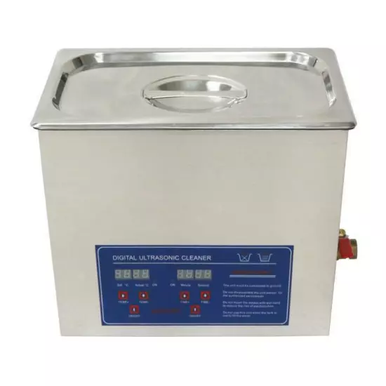 New 6L/1.5Gal Dental Jewelry Stainless Ultrasonic Cleaner heater timer 110/220v