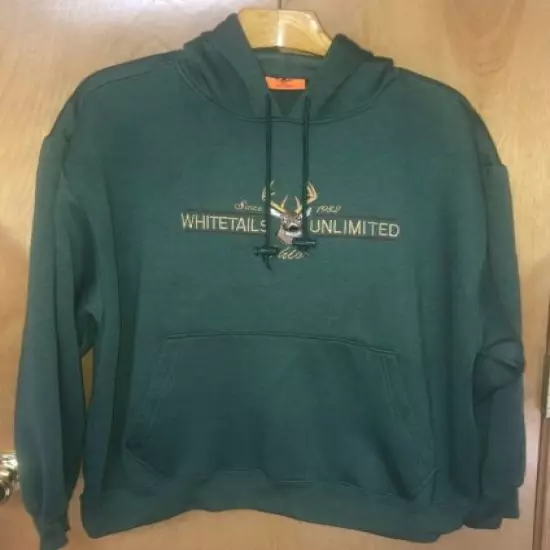 Vintage Whitetails Unlimited Since 1982 Ohio Hoodie Sweatshirt