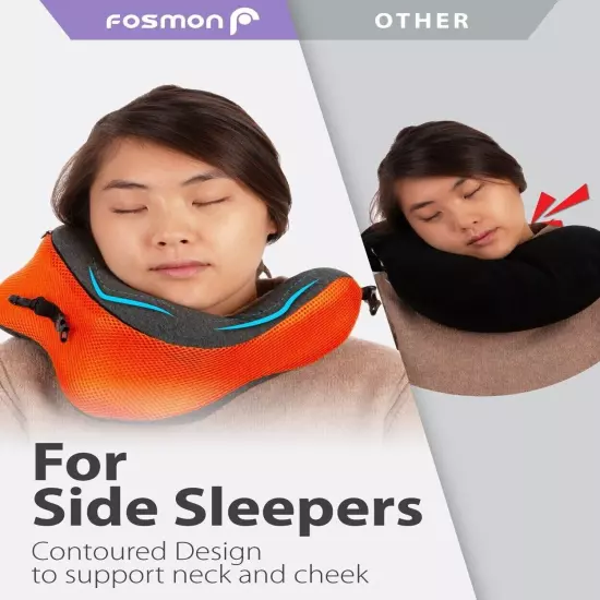 Memory Foam U Shaped Travel Pillow Neck Support Head Rest Car Plane Soft Cushion