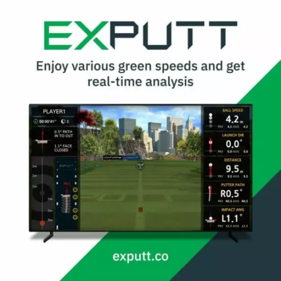 Exputt Putting Simulator - The latest in real-time putting simulator technology