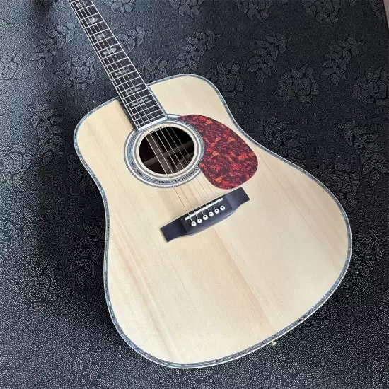 high quality 41 inch D45 solid spruce top acoustic guitar shipping quickly