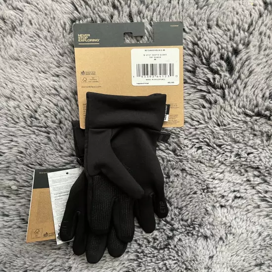 THE NORTH FACE NF0A4SHAJK3-M WOMENS ETIP RECYCLED GLOVES SIZE MEDIUM BLACK New!!