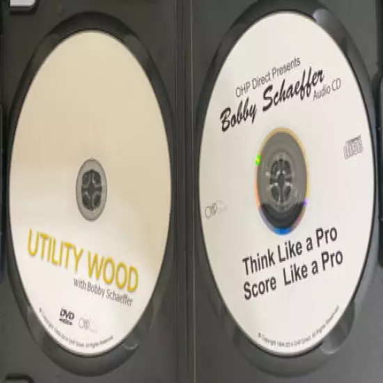 OHP Bobby Schaeffer Utility Wood Golf Pro Training Lessons Rare BONUS CD & DVD