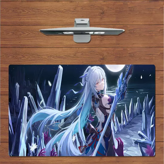 RGB LED Large Mouse Pad Honkai Star Rail Jingliu Gaming Mat Keyboard Mousepad 