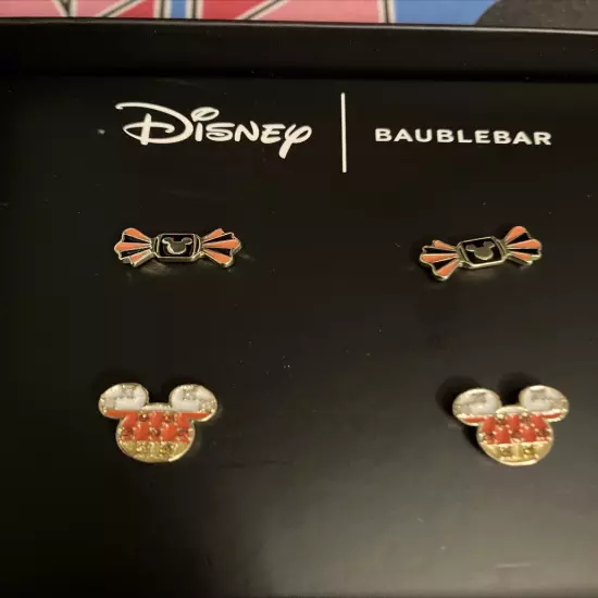 Baublebar x Disney Halloween Earrings Pair Candy Corn Mickey Mouse Candy Piece