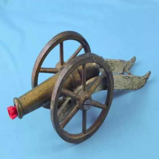 Antique Old US Copper Cast Iron Black Powder Signal Cannon 1