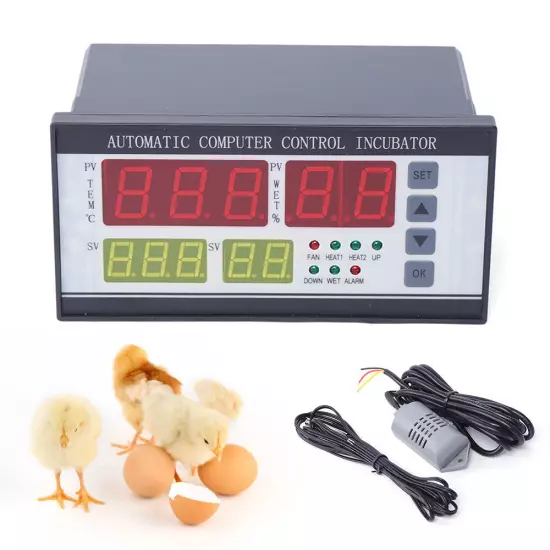 Automatic Digital Incubator Temperature Humidity Controller XM-18 Thermostat