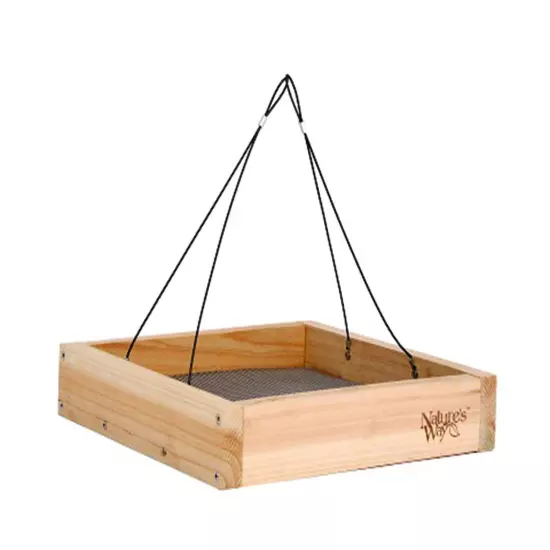 Nature's Way Hanging Platform Feeder 12'' X 12'' X 3'' Cedar