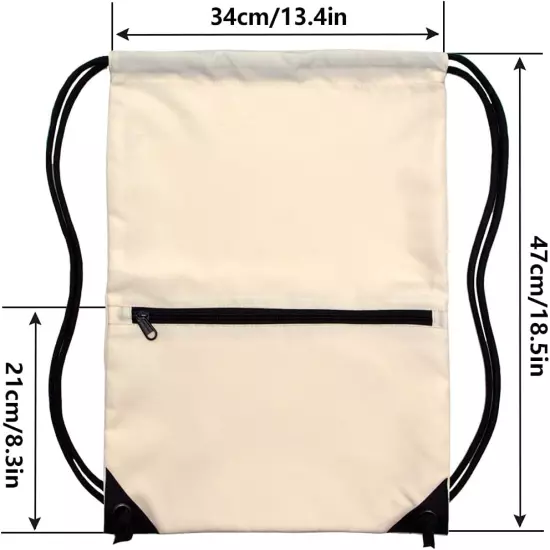 Drawstring Backpack Bag Sport Gym Sackpack