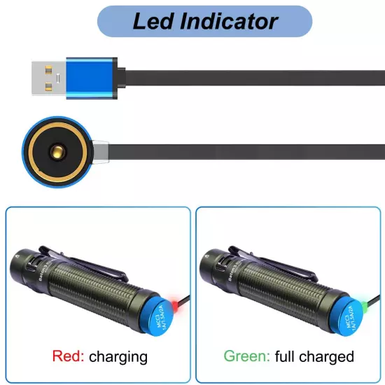 Charger for Olight Arkfeld, Arkfeld UV, Baldr Pro R, Warrior X, Seeker 2, Obulb