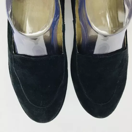 FLY London Leather Slip-Ons Luan Black 39 W Suede Size 7