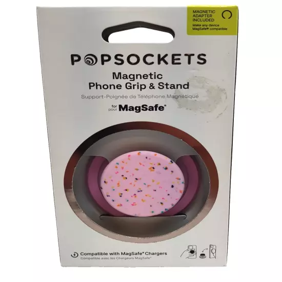 Popsockets- Magnetic MAGSAFE Phone Grip & Stand Pink Sugar Plum