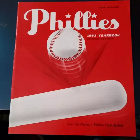 1963 Philadelphia Phillies Yearbook (second edition) near mint condition