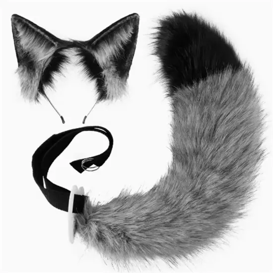 Zootopia Nick·Wilde Simulated Fox Ears Fox Tail Cosplay Anime Costume Prop