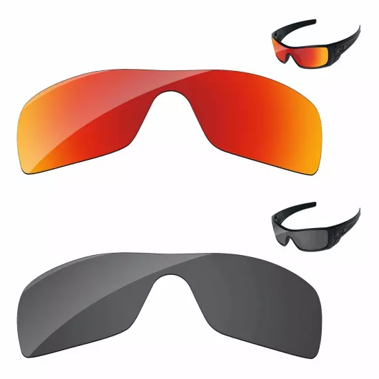 Lensology Polarized Replacement Lenses For-Oakley Batwolf OO9101 Multi-Options