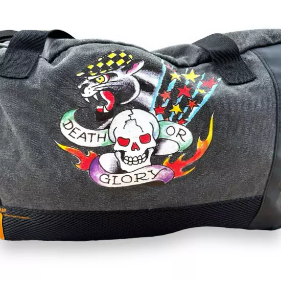 ED HARDY "Death or Glory" Hold-all Duffle Bag Travel Gym Tote 35