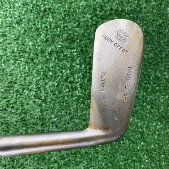 Hickory Shaft Golf Club Fairy Crest Putter Hand Forged 33.5 in 