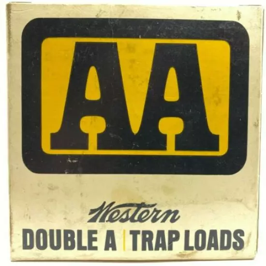 1966 Western Double A Trap Loads 12 Ga EMPTY Ammo Box 5526-P