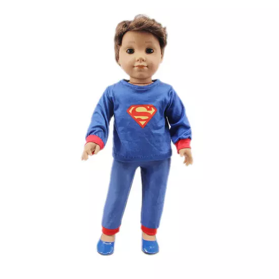 Super Heroes shirt & pants made for 18'' American girl doll pajamas clothes