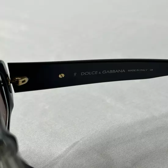 Dolce & Gabbana Sunglasses DG537S 140 Black/Gold Sparkly Frames Designer Unisex