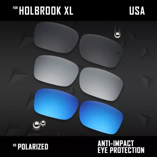 Anti Scratch Polarized Replacement Lenses for-Oakley Holbrook XL OO9417 Options