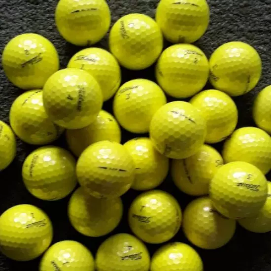 36 (4A) Titleist AVX LIMITED Yellow Golf Balls In Great Condition!! Three Dozen