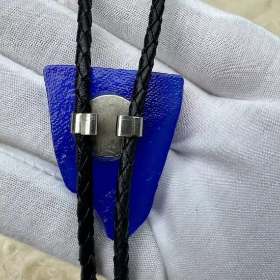 Vintage Original Fused Glass Western Bolo Tie