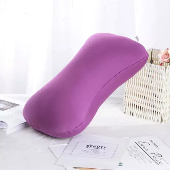 Micro Microbead Pillow Cushion Travel Bolster Office Nap 2024 U Rest Pillow T4M6