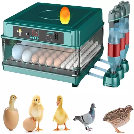 Automatic Egg Incubator 10-130 Egg Digital Poultry Hatcher Machine