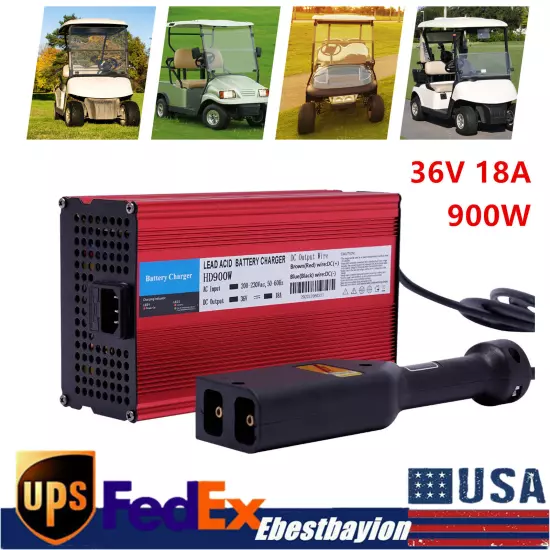 36 Volt 18 Amp Battery Charger Fit EzGo TXT Golf Cart Charger Powerwise D Plug