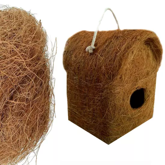 Pure Nest Bird House Purely Handmade, Type -Coir Size Set of 2 Large