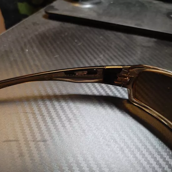 Oakley Offshoot Sunglasses - 24k Gold Iridium Lens - Grey Ink/Dark Amber Frames