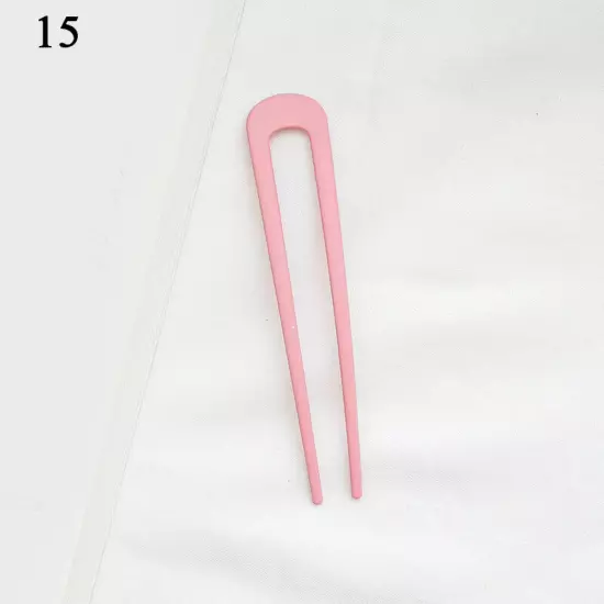 U Shaped Hair Pin Stick Meatball Hair Clips Hairstyle Women Girl Headdress Plugต