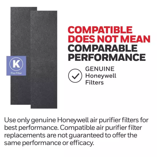 Honeywell HFD-120-Q QuietClean Air Purifier with Permanent Washable Filters, ...