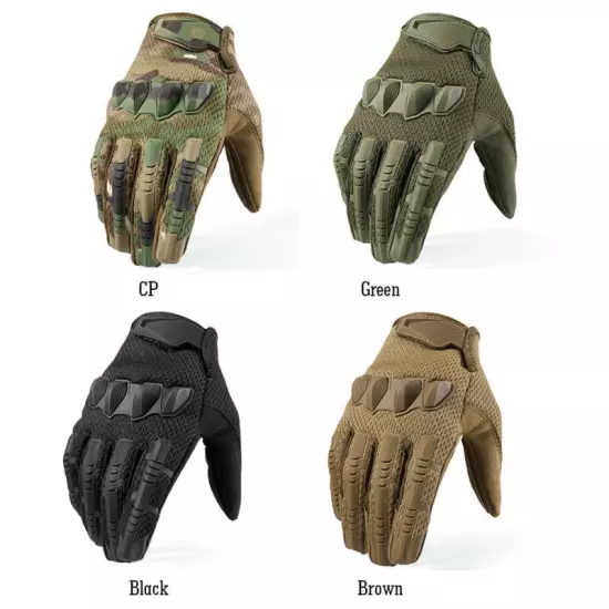 Touch Screen Motorcycle Full Finger Gloves Tactical Combat Motorcycle Motorbike