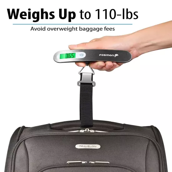 3xTSA Approve Combination Travel Luggage Suitcase Bag Lock Hanging Scale Weight