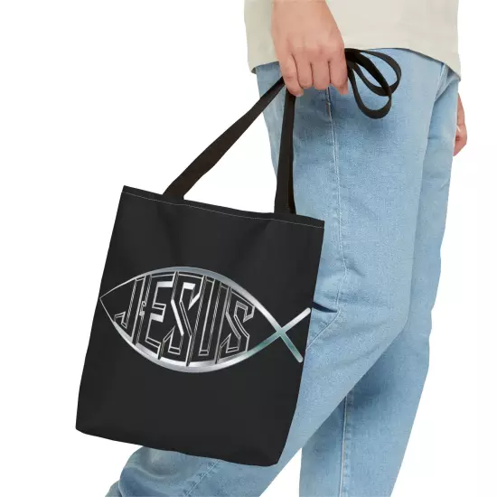 Tote Bag (AOP) - Jesus Fish