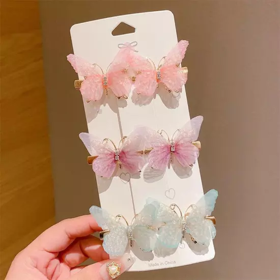 Butterfly Hair Clips Claw Barrettes Mini Jaw Clip Hairpin for Women G Prod