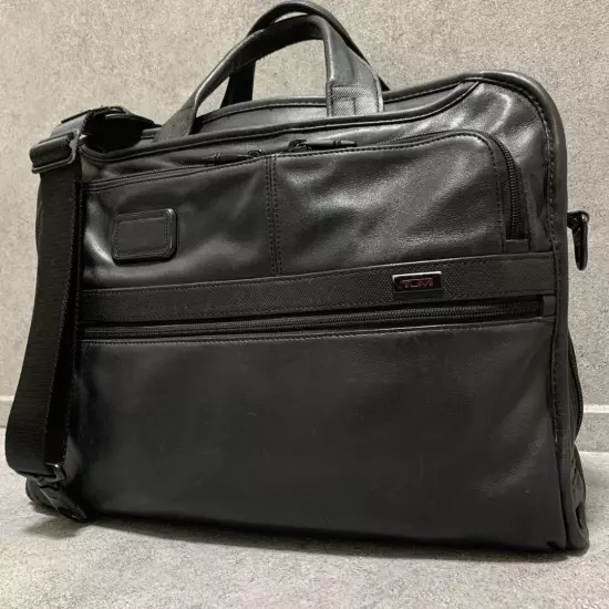 Tumi Business Bag 2Way Black Alpha 2 Organizer Leather