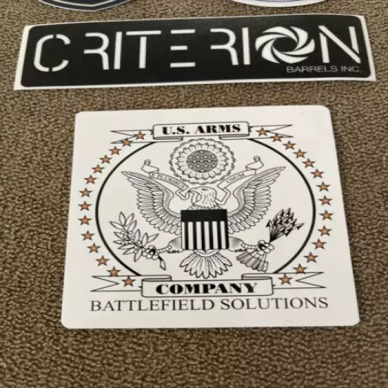 2022 Shot Show Las Vegas, NV Lot of 5 Stickers Decals Maxim, Christiansen Arms