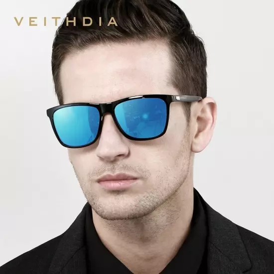 VEITHDIA HD Polarized Photochromic Sunglasses Men Aluminum Sport Driving Glasses