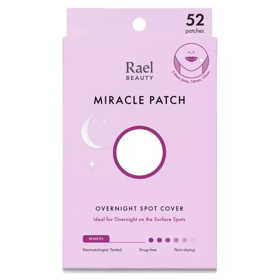 Rael Hydrocolloid Pimple Patches, Miracle Patch - Invisible, Microcrystal